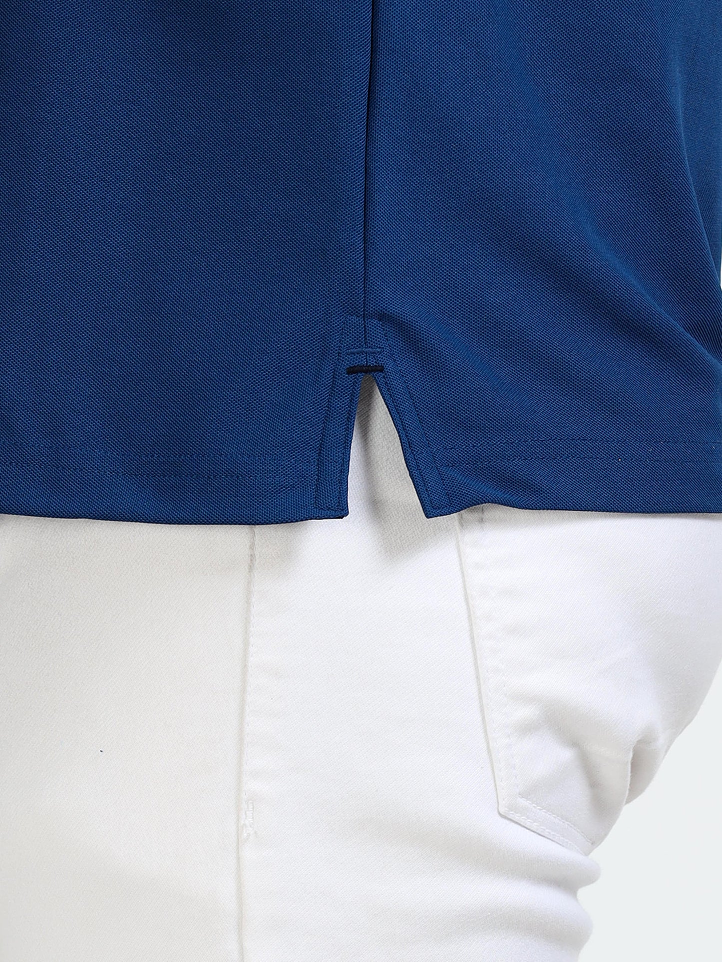 Premium Polo T-Shirt – Teal Blue