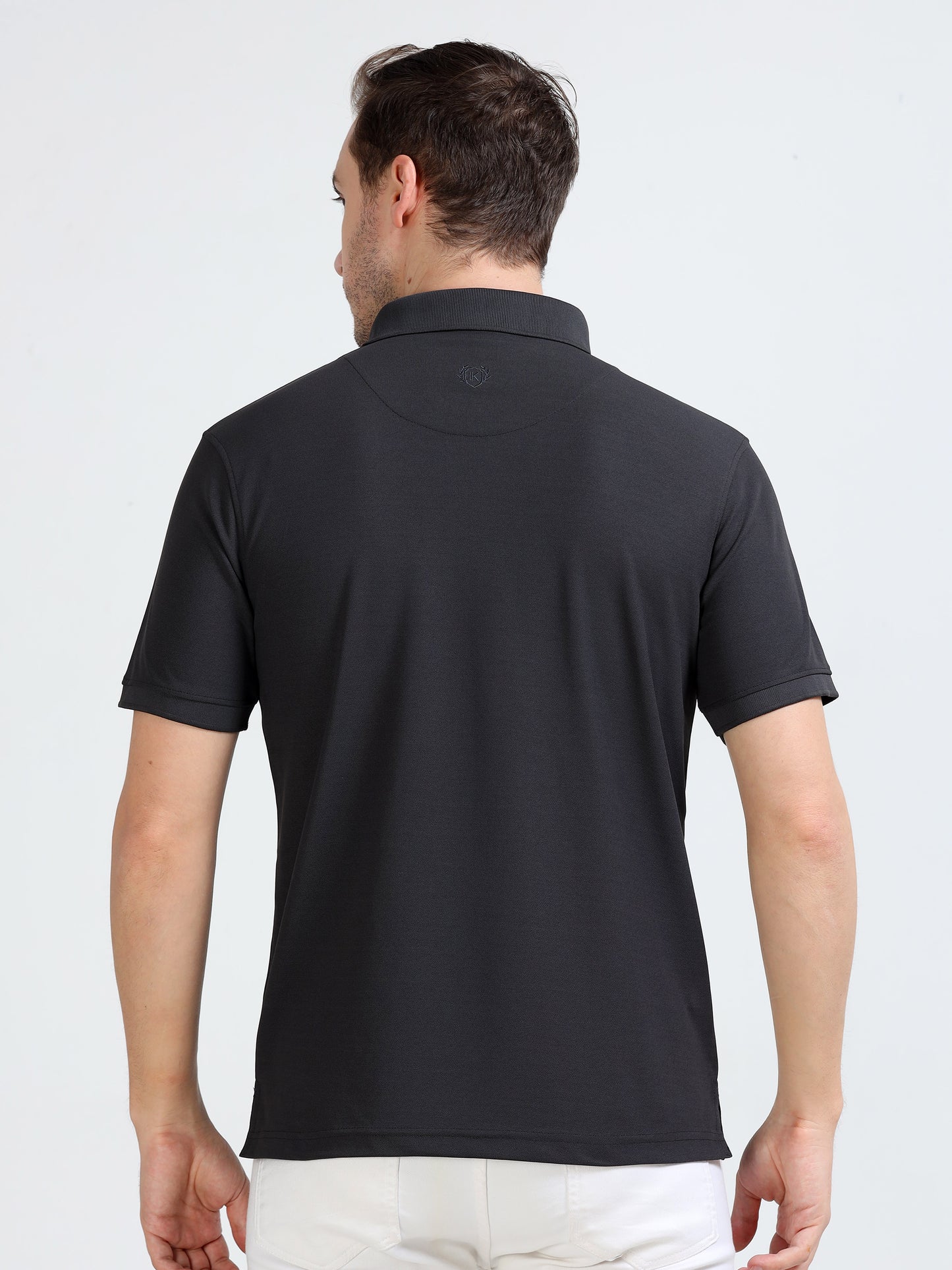 Premium Polo T-Shirt – Dark Grey