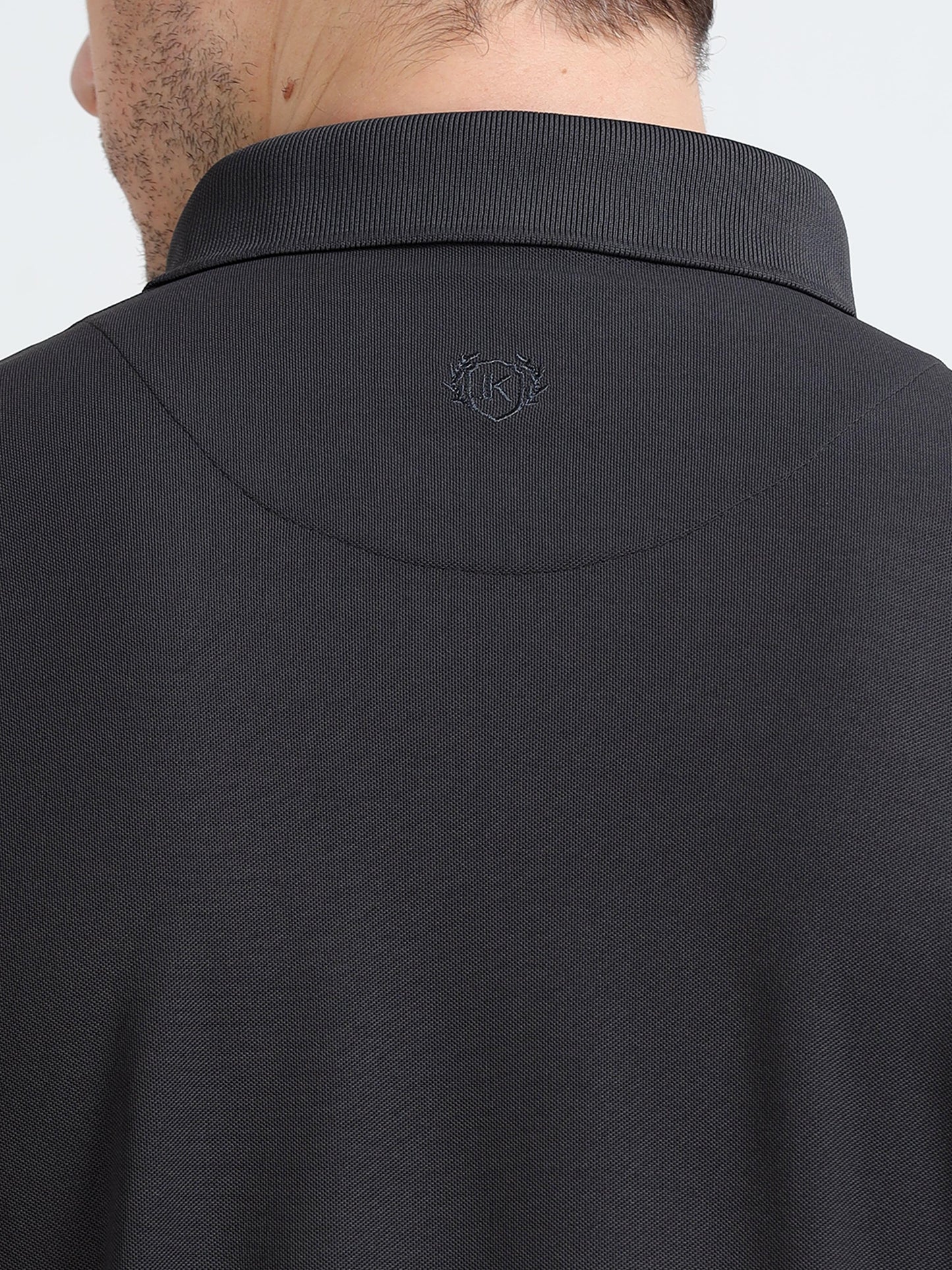 Premium Polo T-Shirt – Dark Grey