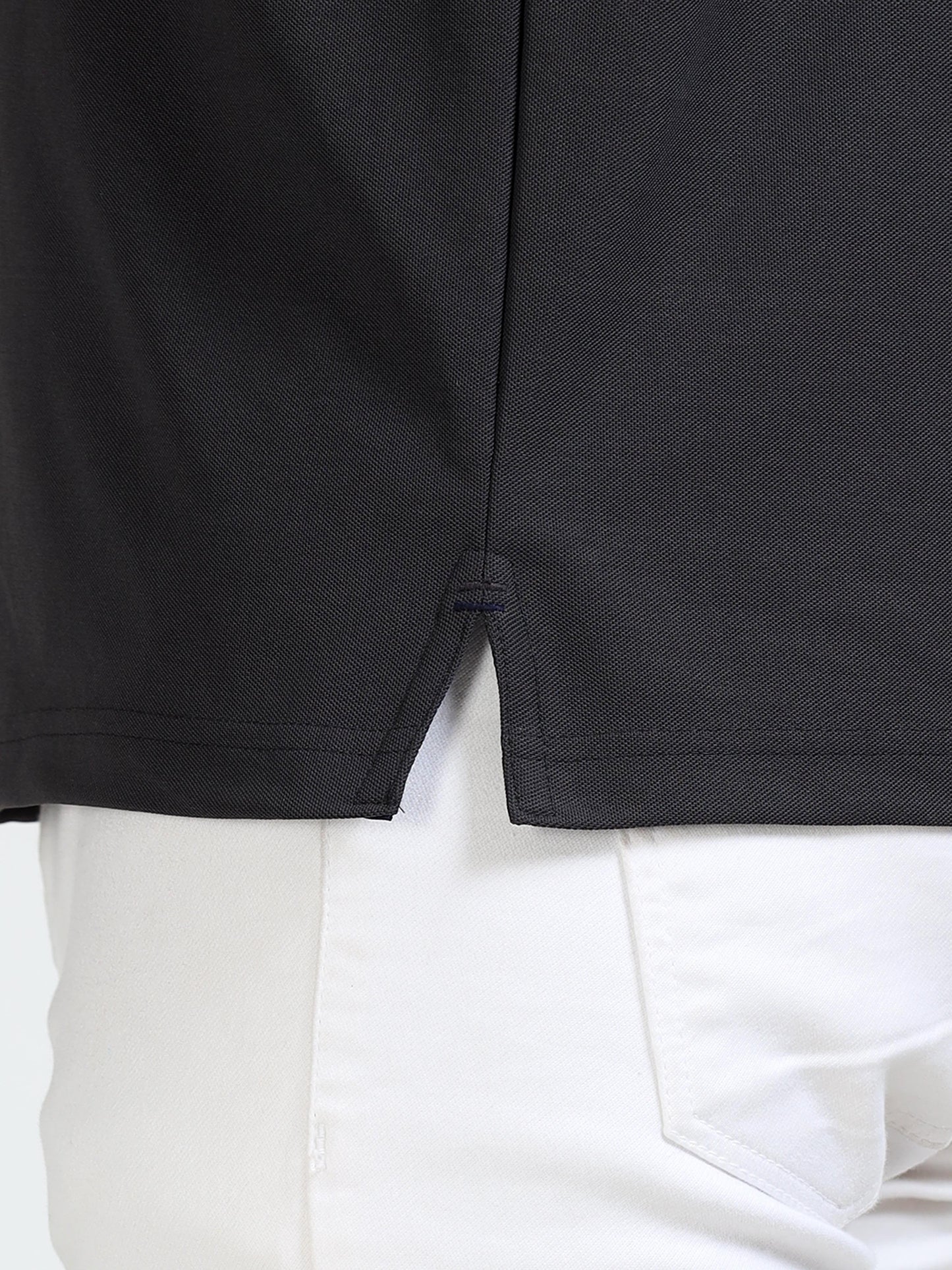 Premium Polo T-Shirt – Dark Grey
